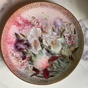 𝅺1991 Original Iris Quartet Collectible Plate